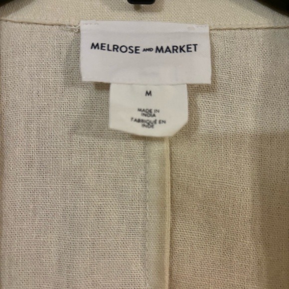 NWT Women’s Melrose and Market Crop Linen Blend Blazer - Picture 6 of 12